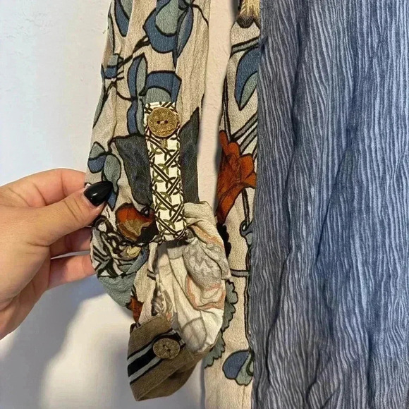 John Mark Floral Button Down Blouse Sz Large Long Sleeve Multicolor - Picture 2 of 6